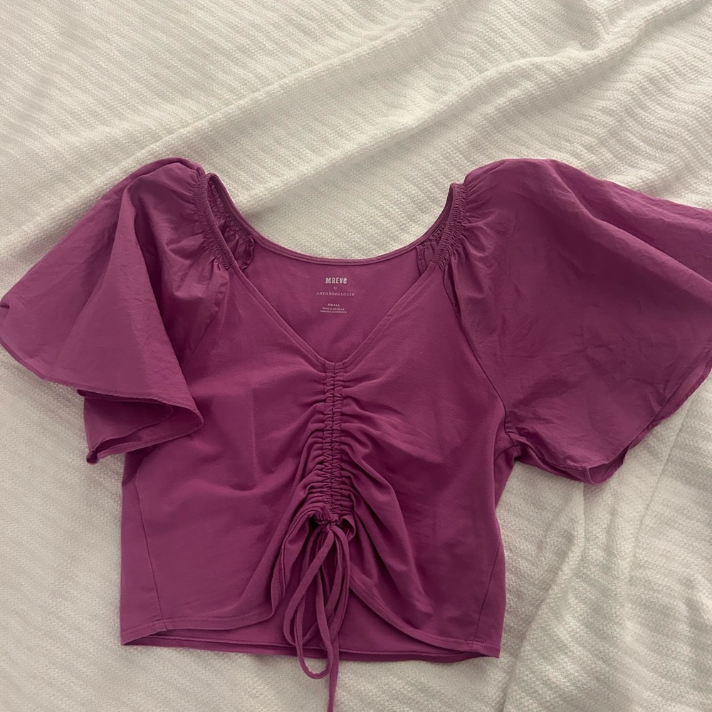 Purple/ magenta anthropologie top